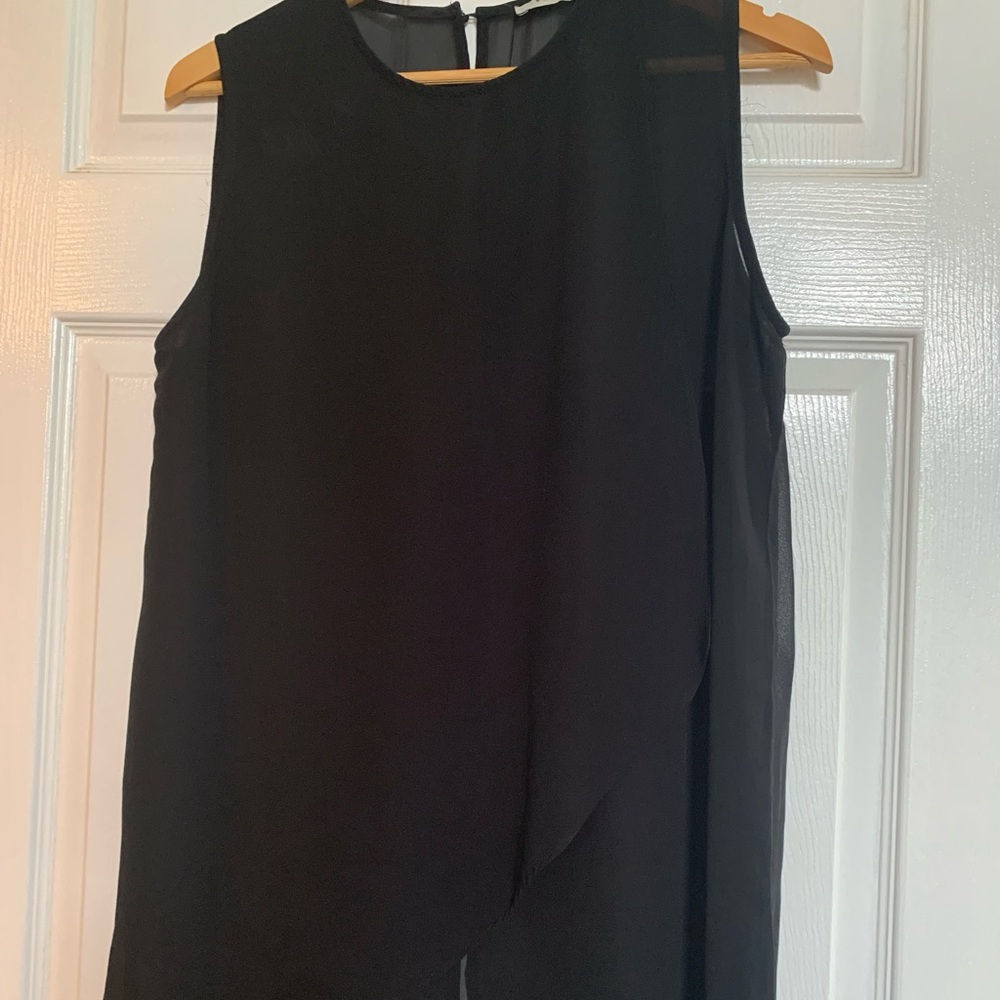 Dressy top, size large, black